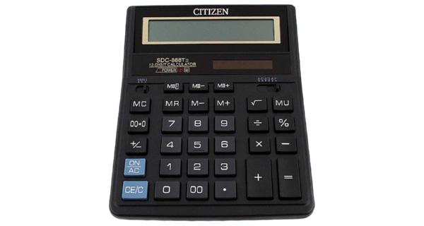Калькулятор CiTiZEN SDC-888TII Черный